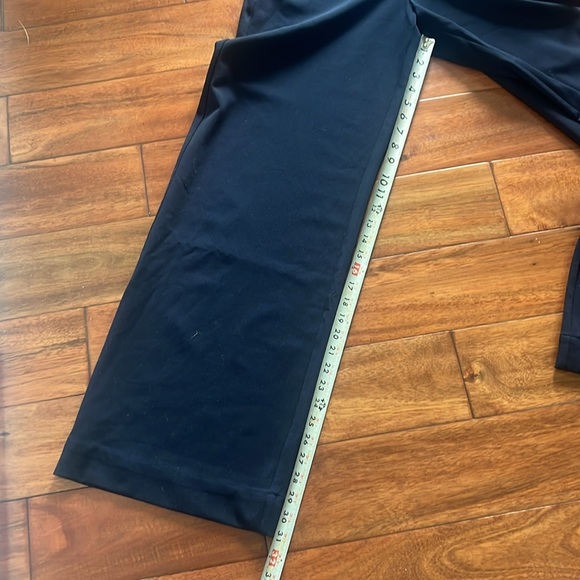 Kate Young x Splendid wool blend navy blue straight leg pants Size 4 - Picture 7 of 8